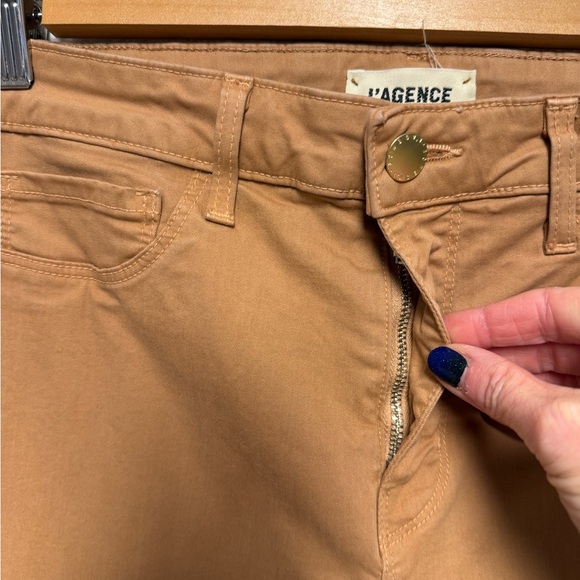 L’AGENCE Designer Margot Stretch Twill Ankle Pants 29 - Picture 3 of 10